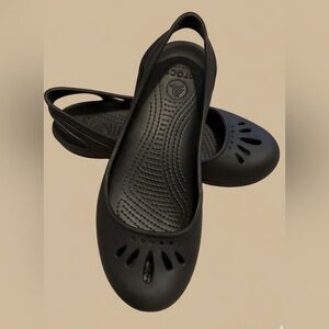 Crocs Black Kadee Slingback Flats Women’s Size 7 | Lightweight Comfort Shoes